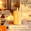 LED electronic candle lights, atmosphere transparent cover candle lights, acrylic candle lights, wedding, festival, party, proposal and confession electronic candle lights details Picture